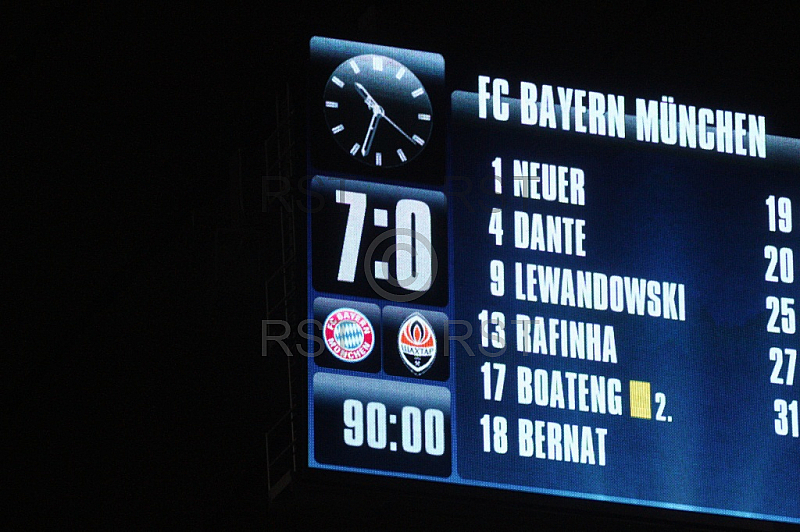 GER, UEFA CL Achtelfinale, FC Bayern Muenchen vs.  Shakhtar Donetsk