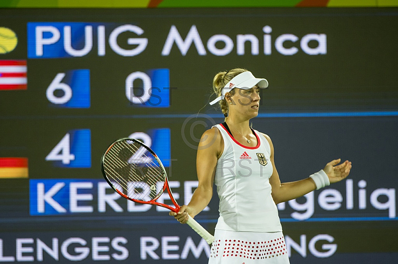 BRA, Olympia 2016 Rio, Tennis, Finale Monica Puig (PUR) vs. Angelique Kerber (GER) 