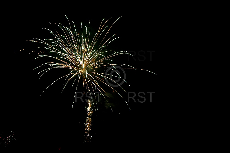 GER,Sylvesterfeier mit Feuerwerk auf dem Muenchner Luitpoldpark