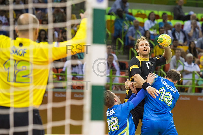 BRA, Olympia 2016 Rio, Handball Slovenien vs Deutschland