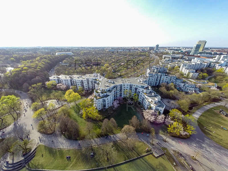 GER, Feature Luftbilder des Muenchner Westparks 