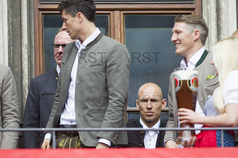 GER, Meisterfeier des FC Bayern Muenchen auf dem Muenchner Marienplatz