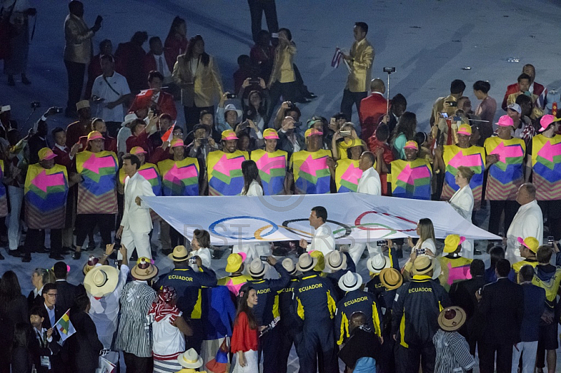 BRA, Eroeffnungsfeier Olympia 2016 - Rio