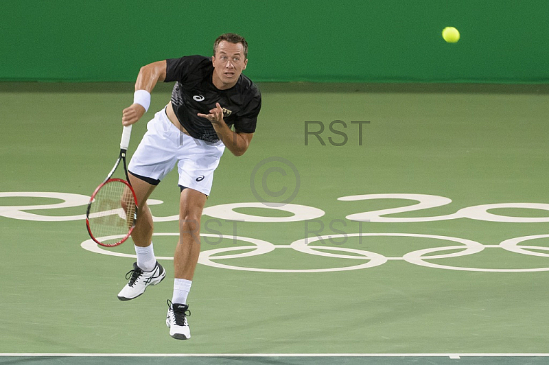 BRA, Olympia 2016 Rio, Tennis, Philipp Kohlschreiber (GER)  vs Guido Pella (ARG)