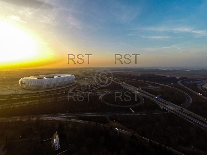 GER, Feature Luftbilder der Muenchner Allianz Arena