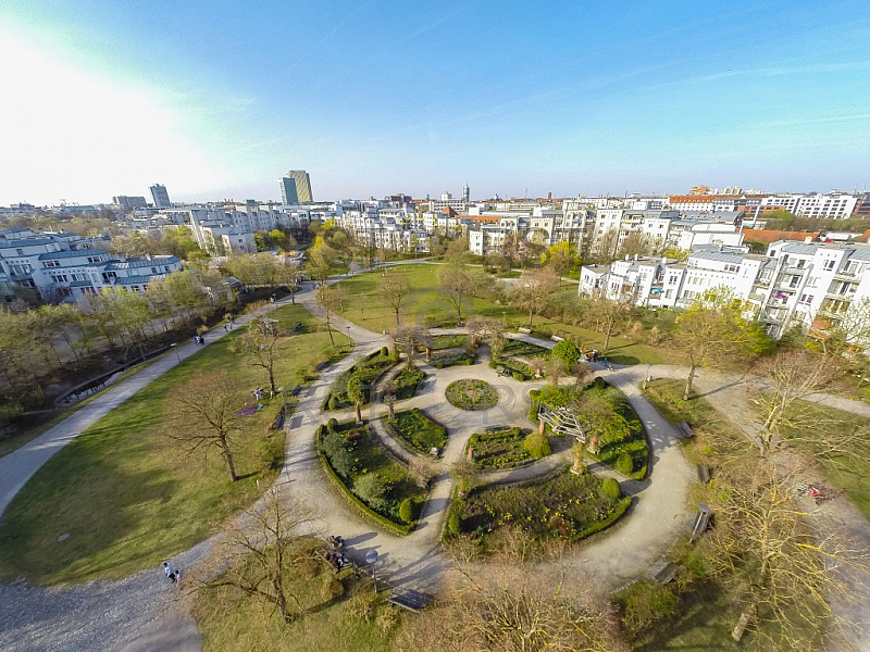 GER, Feature Luftbilder des Muenchner Westparks 