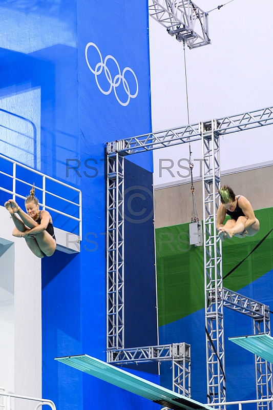 BRA, Olympia 2016 Rio, Finale Synchronspringen 3 meter Brett der Frauen 