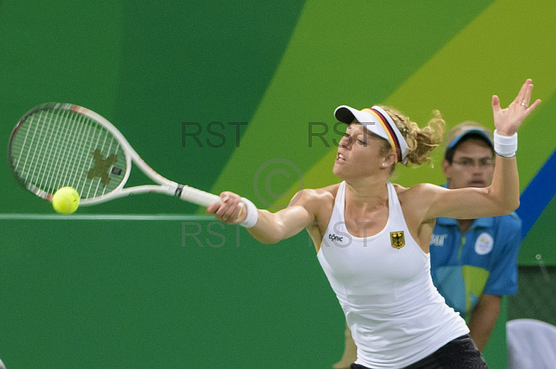 BRA, Olympia 2016 Rio, Tennis Doppel, D. Kasatkina (RUS) und S. Kuznetsova (RUS) vs. Anna-Lena Groenefeld  (GER) und Laura Siegemund (GER)