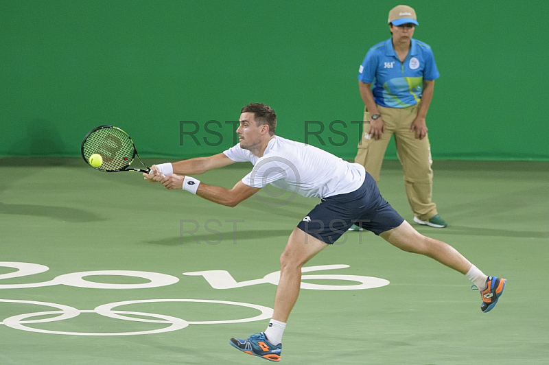 BRA, Olympia 2016 Rio, Tennis, Philipp Kohlschreiber (GER)  vs Guido Pella (ARG)