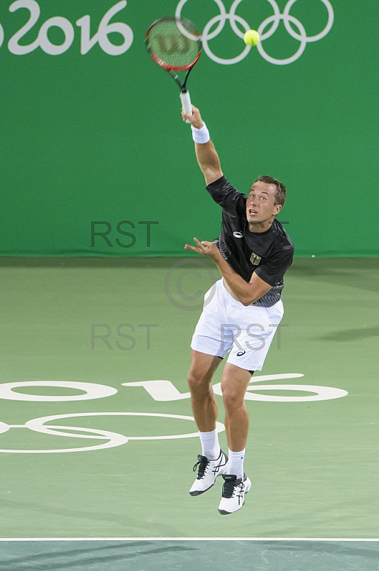 BRA, Olympia 2016 Rio, Tennis, Philipp Kohlschreiber (GER)  vs Guido Pella (ARG)