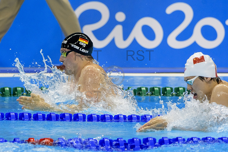 BRA, Olympia 2016 Rio,  Schwimmen 100 Meter Brust Halbfinale 2