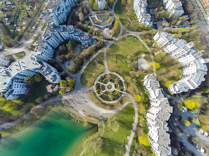 GER, Feature Luftbilder des Muenchner Westparks 
