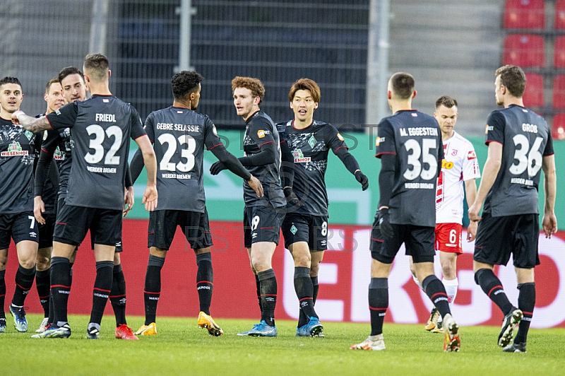 GER, DFB Pokal Viertelfinale, SSV Jahn Regensburg vs. SV Werder Bremen