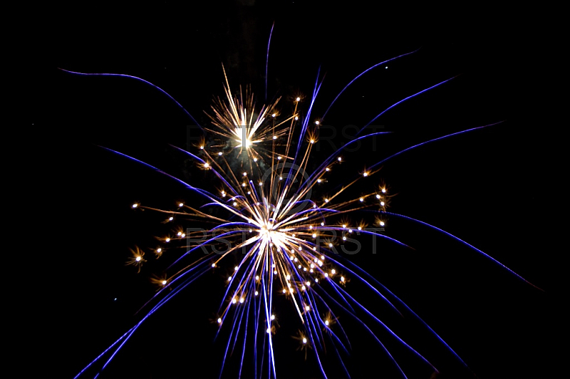 GER,Sylvesterfeier mit Feuerwerk auf dem Muenchner Luitpoldpark