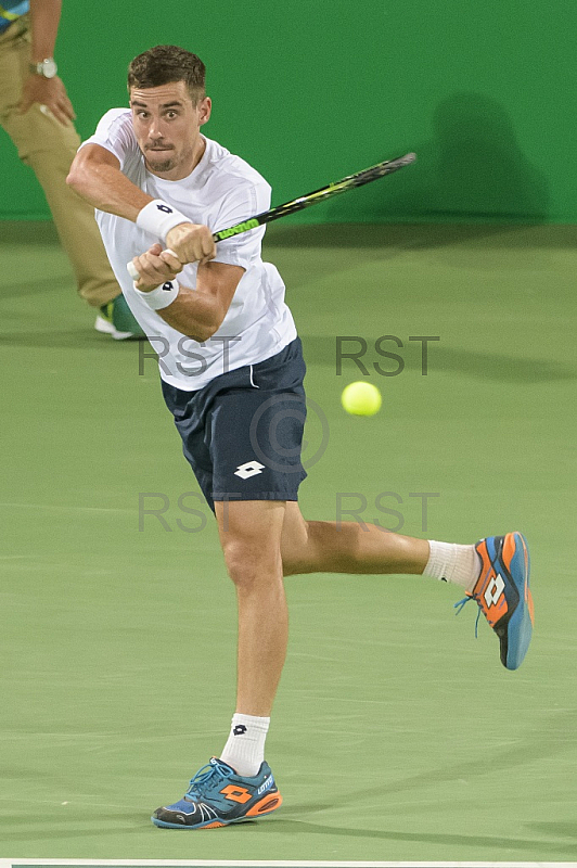 BRA, Olympia 2016 Rio, Tennis, Philipp Kohlschreiber (GER)  vs Guido Pella (ARG)