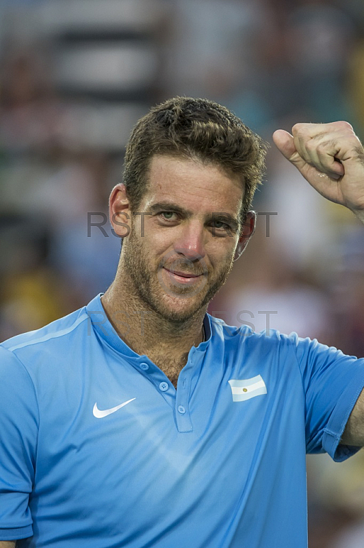 BRA, Olympia 2016 Rio, Tennis, Halbfinale Juan Martin Del Potro (ARG) vs. Rafael Nadal (ESP)
