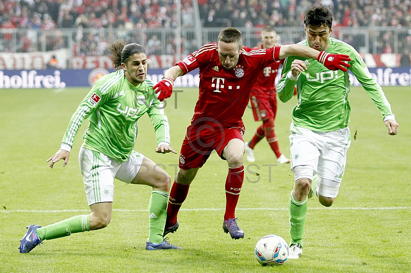 GER, 1.FBL,  FC Bayern Muenchen vs. VFL Wolfsburg
