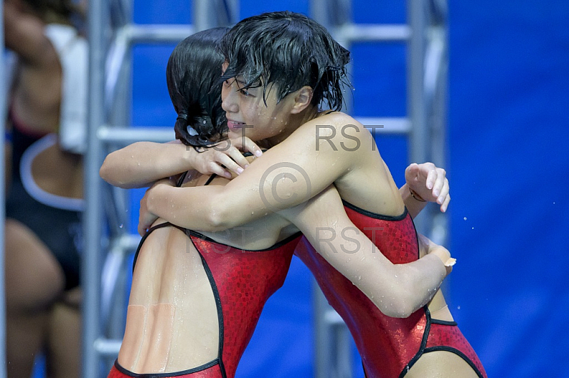 BRA, Olympia 2016 Rio, Finale Synchronspringen 3 meter Brett der Frauen 