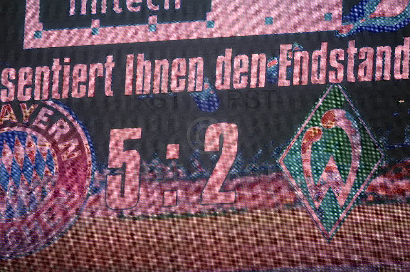 GER, 1.FBL,  FC Bayern Muenchen vs. SV Werder Bremen