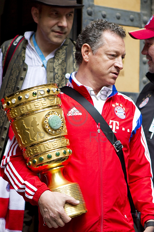 GER, 1.FBL, Meister Double Feier auf dem Marienplatz Muenchen