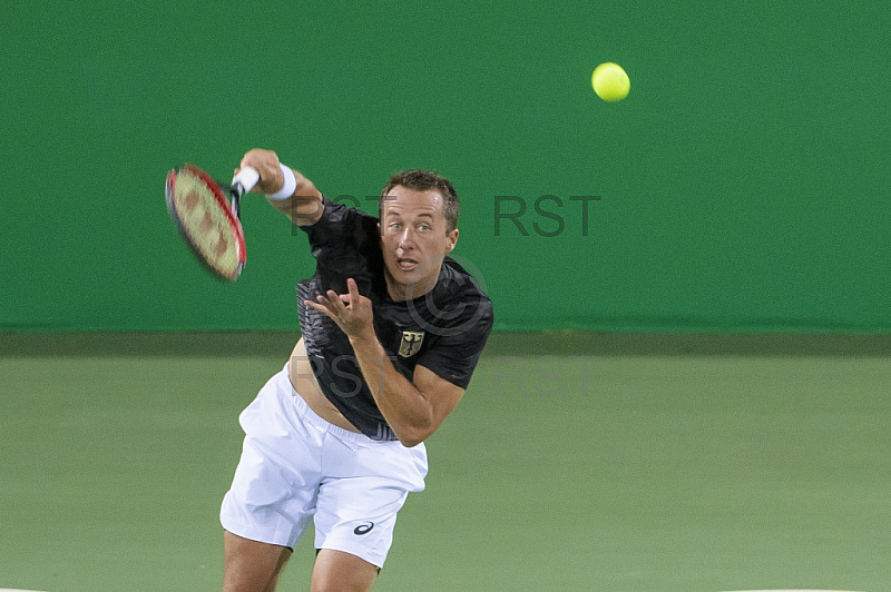 BRA, Olympia 2016 Rio, Tennis, Philipp Kohlschreiber (GER)  vs Guido Pella (ARG)