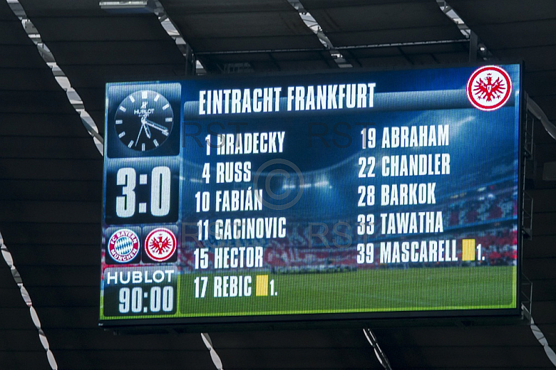 GER, 1.FBL,  FC Bayern Muenchen vs. Eintracht Frankfurt