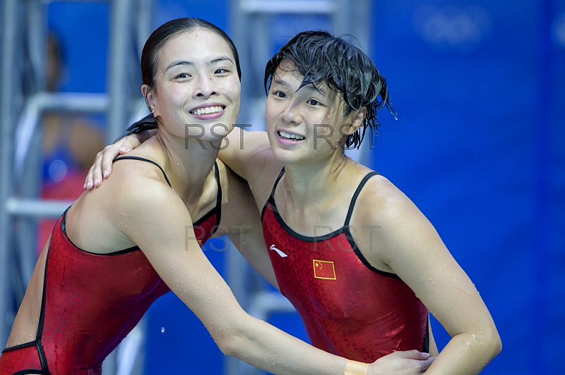BRA, Olympia 2016 Rio, Finale Synchronspringen 3 meter Brett der Frauen 
