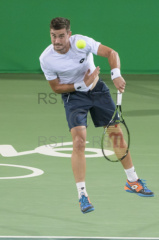 BRA, Olympia 2016 Rio, Tennis, Philipp Kohlschreiber (GER)  vs Guido Pella (ARG)