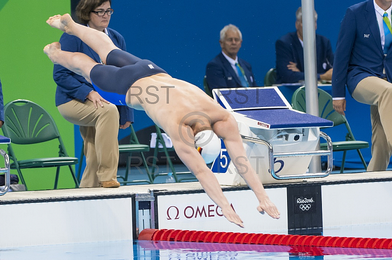 BRA, Olympia 2016 Rio, Schwimmsport Halbfinale 1  - 200m Freistil Maenner