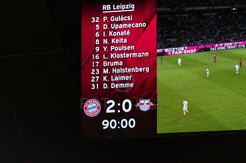 GER, 1.FBL,  FC Bayern Muenchen vs. RB Leipzig