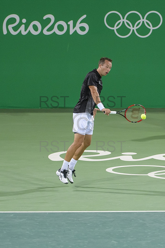 BRA, Olympia 2016 Rio, Tennis, Philipp Kohlschreiber (GER)  vs Guido Pella (ARG)