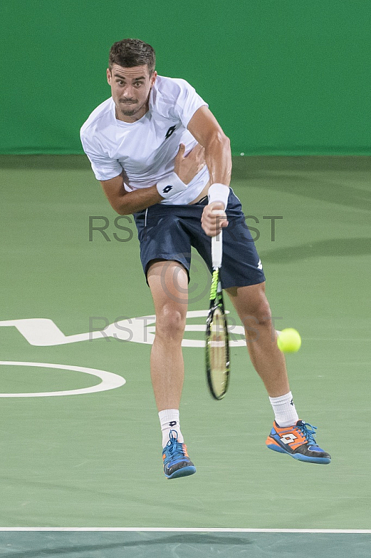 BRA, Olympia 2016 Rio, Tennis, Philipp Kohlschreiber (GER)  vs Guido Pella (ARG)