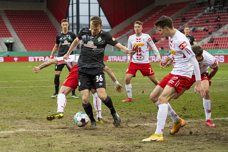 GER, DFB Pokal Viertelfinale, SSV Jahn Regensburg vs. SV Werder Bremen