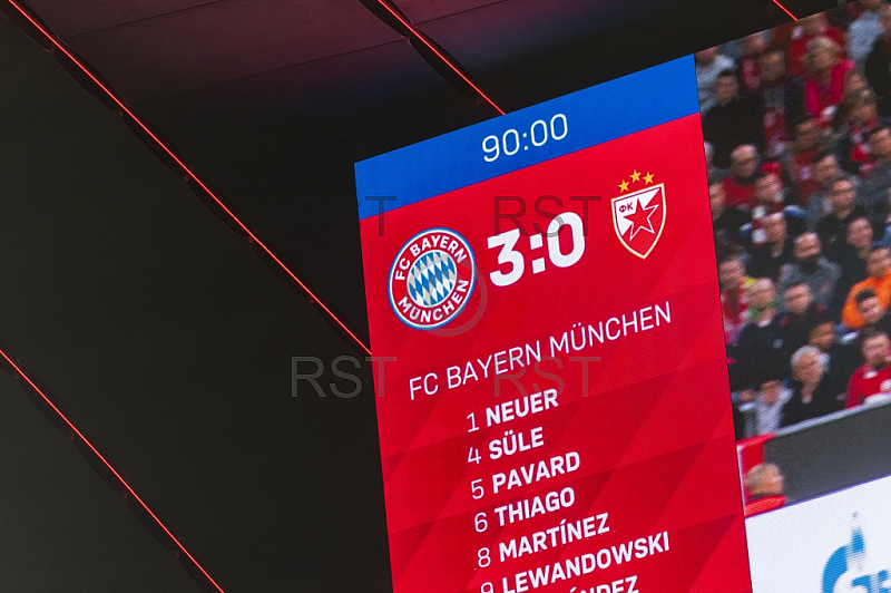 GER, UEFA CL, FC Bayern Muenchen (GER) vs FK Roter Stern Belgrad (SRB)