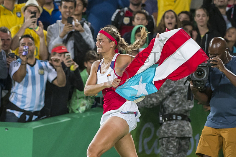 BRA, Olympia 2016 Rio, Tennis, Finale Monica Puig (PUR) vs. Angelique Kerber (GER) 