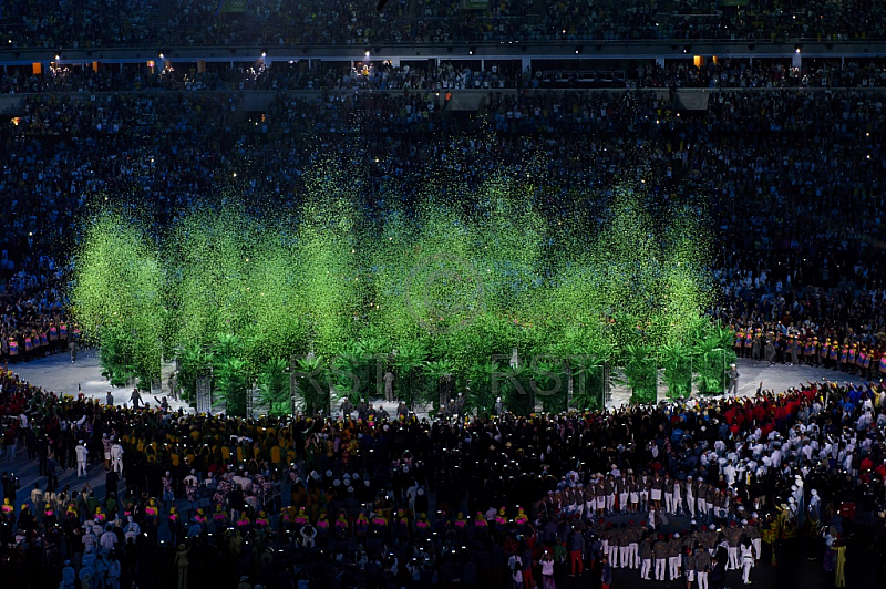 BRA, Eroeffnungsfeier Olympia 2016 - Rio