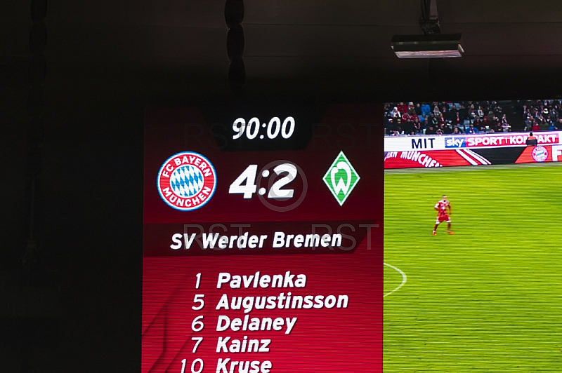 GER, 1.FBL,  FC Bayern Muenchen vs. SV Werder Bremen
