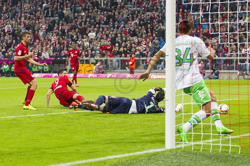 GER, 1.FBL,  FC Bayern Muenchen vs. VFL Wolfsburg