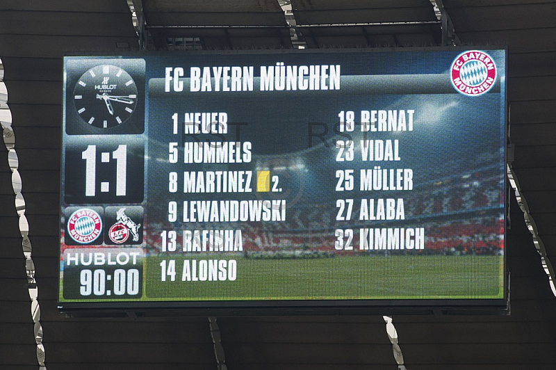 GER, 1.FBL,  FC Bayern Muenchen vs. 1. FC Koeln