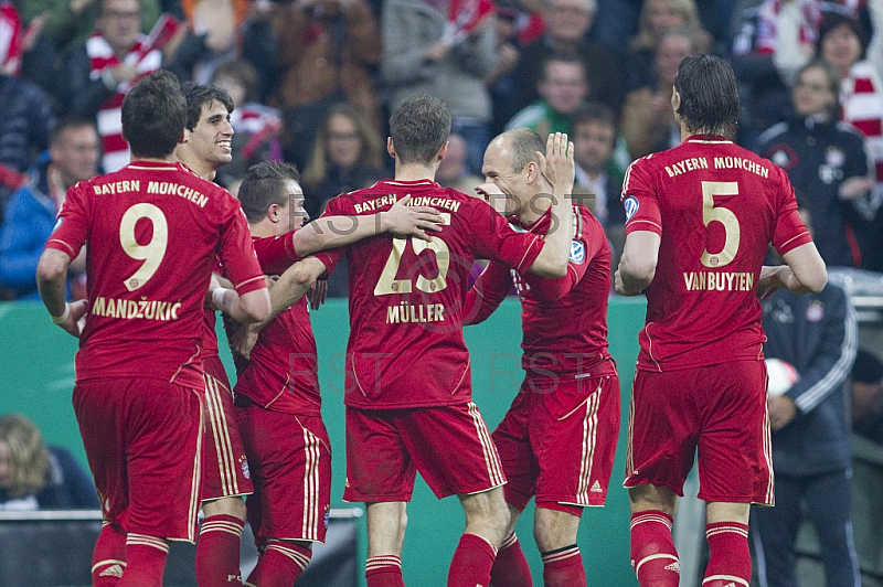 GER, DFB Pokal Halbfinale,  FC Bayern Muenchen vs. VfL Wolfsburg