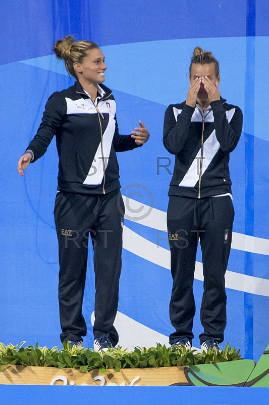 BRA, Olympia 2016 Rio, Finale Synchronspringen 3 meter Brett der Frauen 