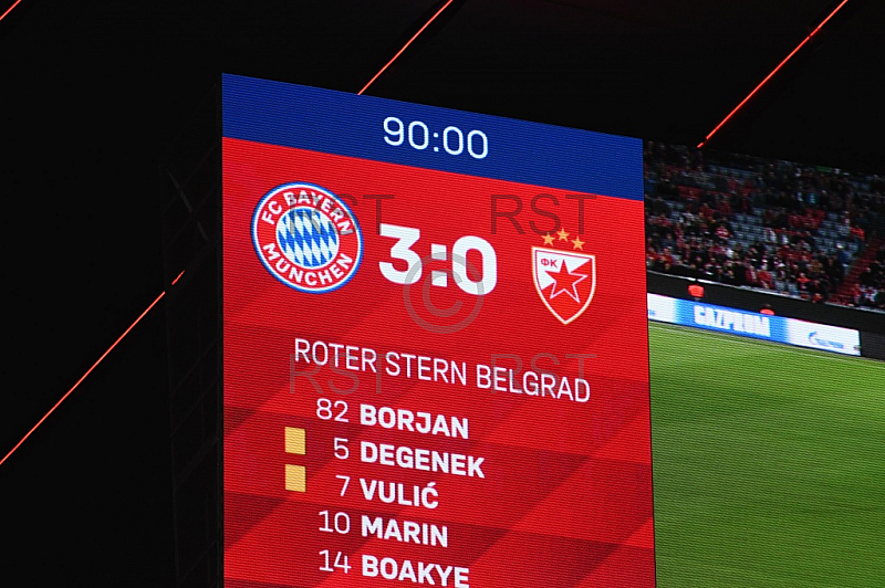 GER, UEFA CL, FC Bayern Muenchen (GER) vs FK Roter Stern Belgrad (SRB)