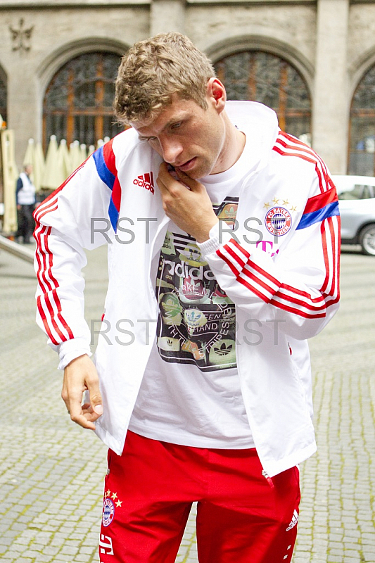 GER, 1.FBL, Meister Double Feier auf dem Marienplatz Muenchen
