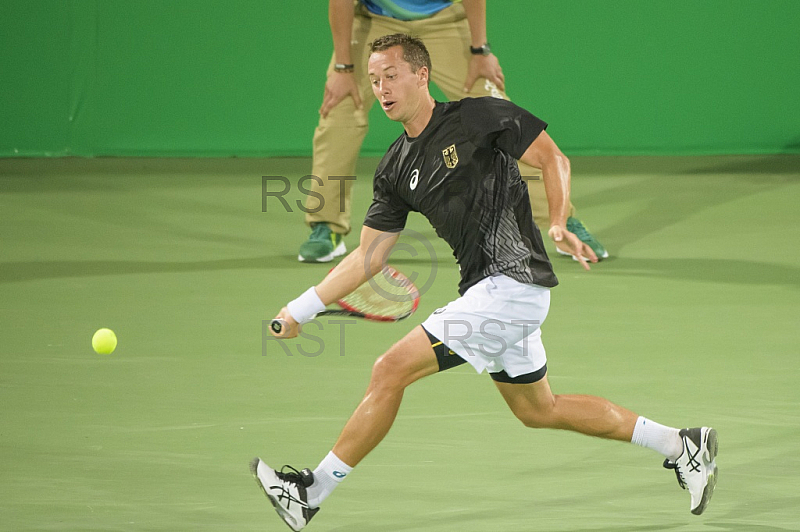 BRA, Olympia 2016 Rio, Tennis, Philipp Kohlschreiber (GER)  vs Guido Pella (ARG)