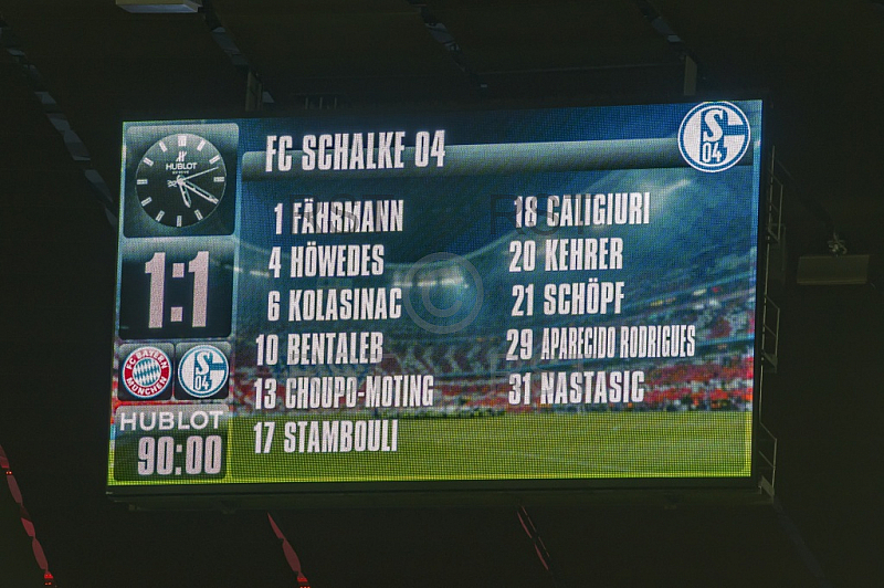 GER, 1.FBL,  FC Bayern Muenchen vs. FC Schalke 04