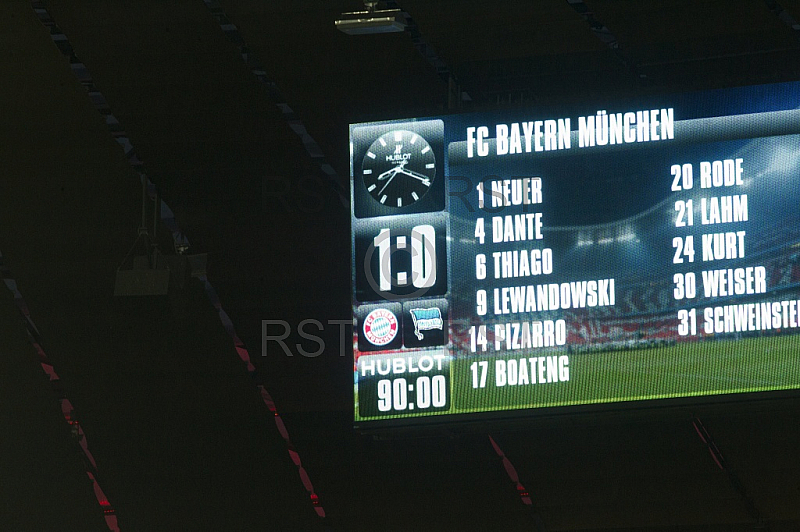 GER, 1.FBL,  FC Bayern Muenchen vs. Hertha BSC Berlin