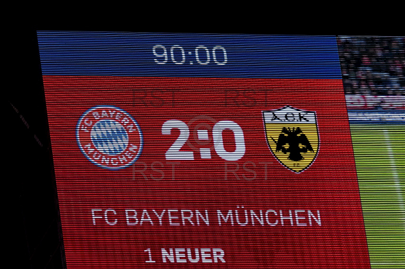 GER, UEFA CL, FC Bayern Muenchen (GER) vs AEK Athen (GRC)