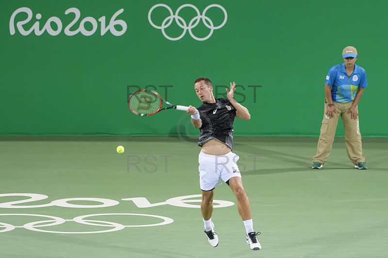 BRA, Olympia 2016 Rio, Tennis, Philipp Kohlschreiber (GER)  vs Guido Pella (ARG)
