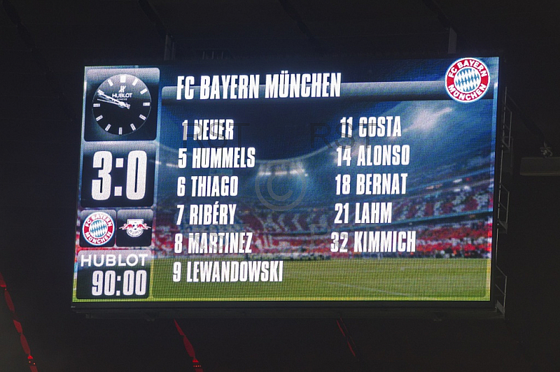 GER, 1.FBL,  FC Bayern Muenchen vs.  RB Leipzig