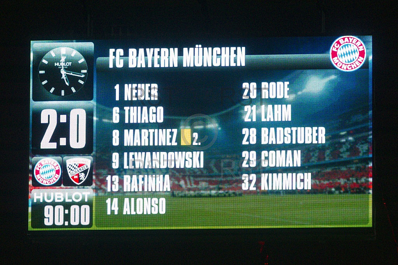 GER, 1.FBL,  FC Bayern Muenchen vs. FC Ingolstadt 04